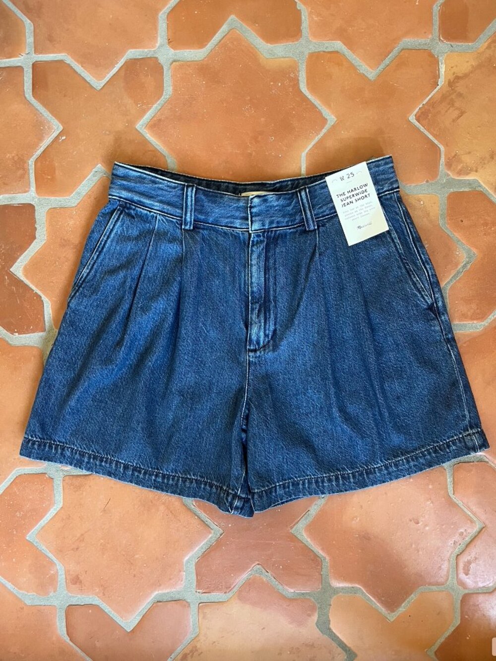 Madewell "The Harlow" Superwide Denim short